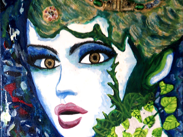  Quadri Pop Art di Carla Bertoli - A MATTER OF FAIRIES - Mixed Technique 50x40 - 2019